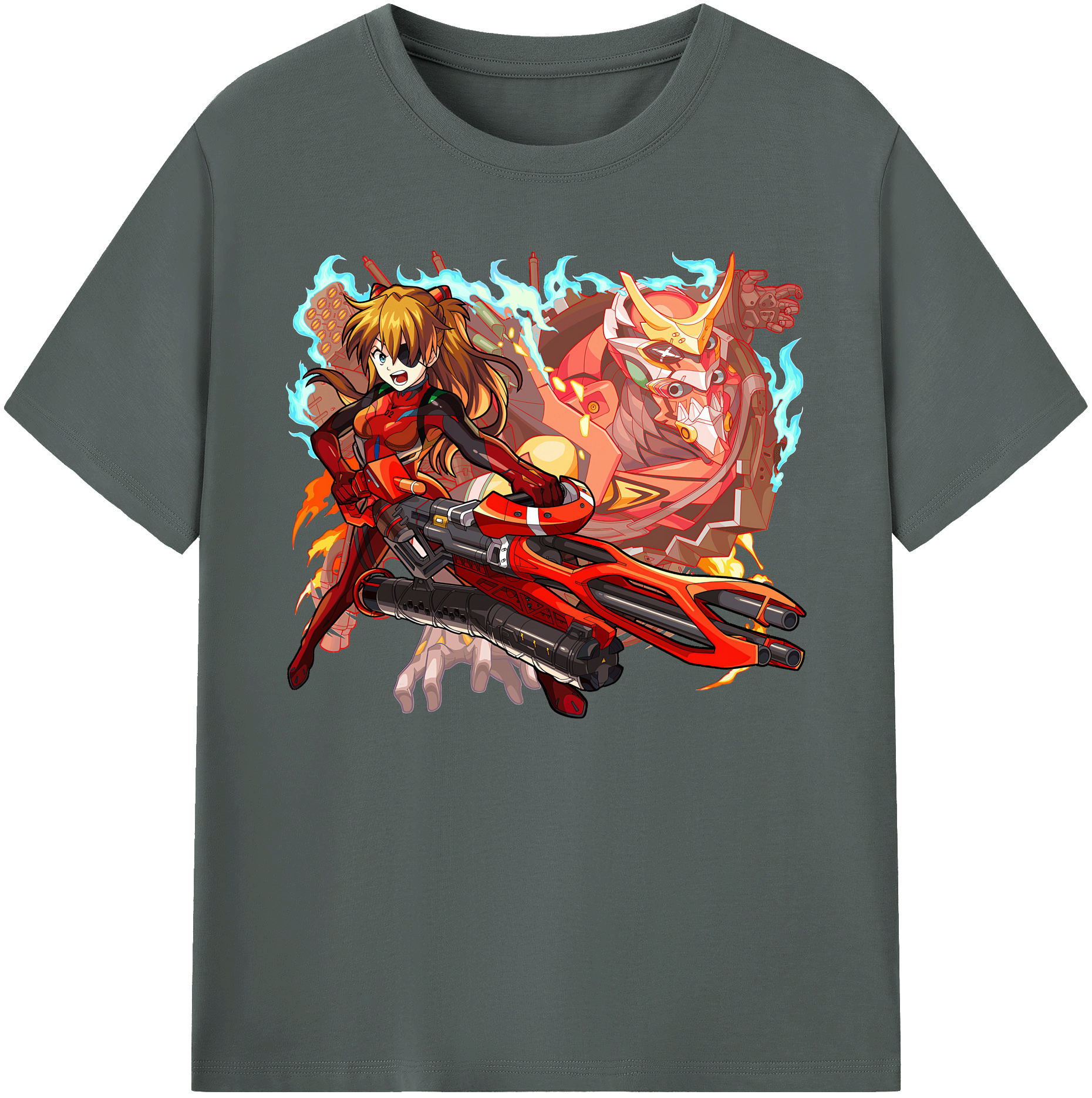 （画像用） EVA 新世紀エヴァンゲリオン 綿100％ メンズ半袖Tシャツ｜肌触りやわらか＆通気性